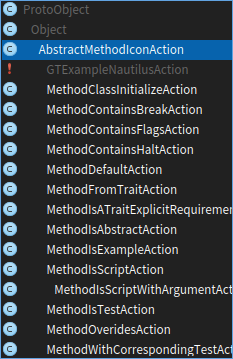 Available icon actions Available icon actions